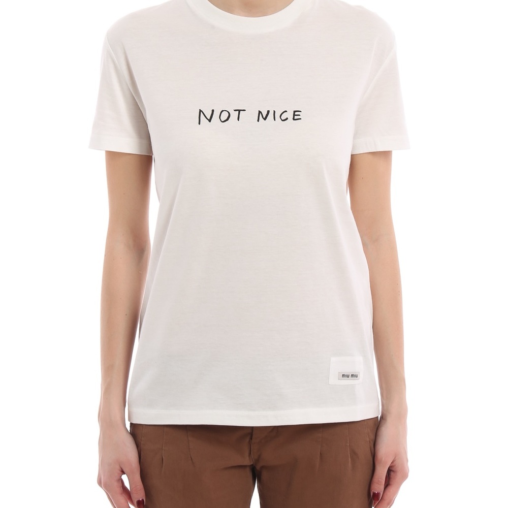 Miu Miu Not Nice T-Shirt